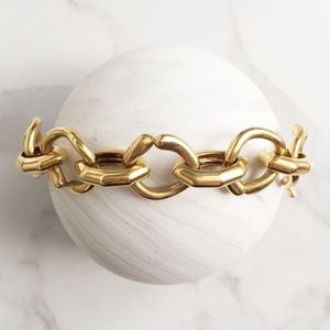 J. Crew gold chunky link toggle bracelet